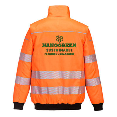Hi - Vis Jacket Orange Thumbnail